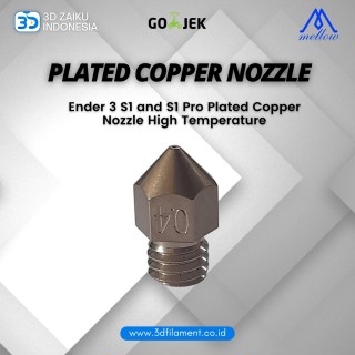 Mellow Ender 3 S1 and S1 Pro Plated Copper Nozzle High Temperature
